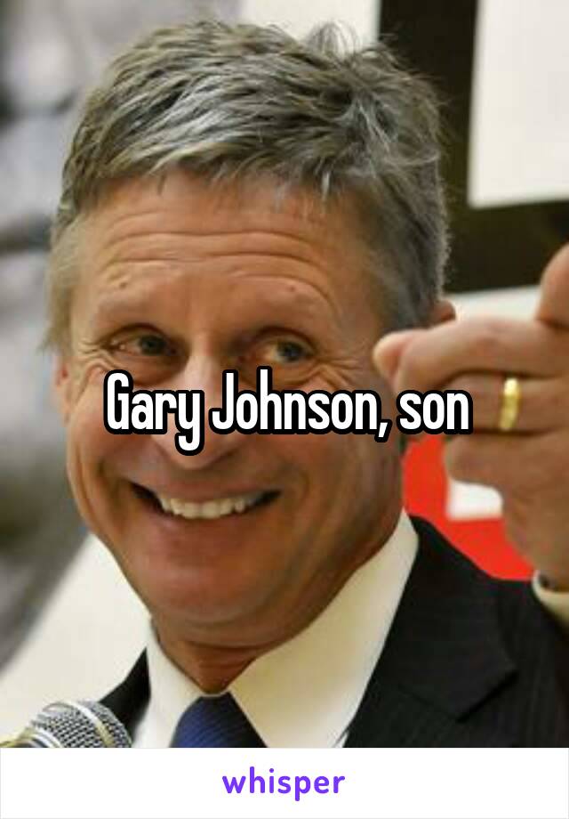 Gary Johnson, son