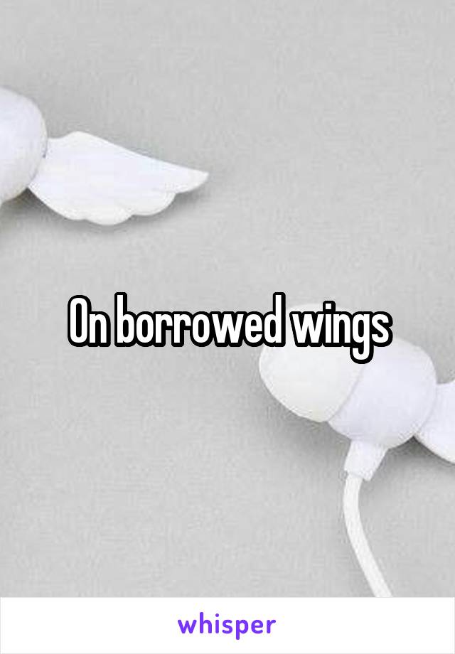 On borrowed wings