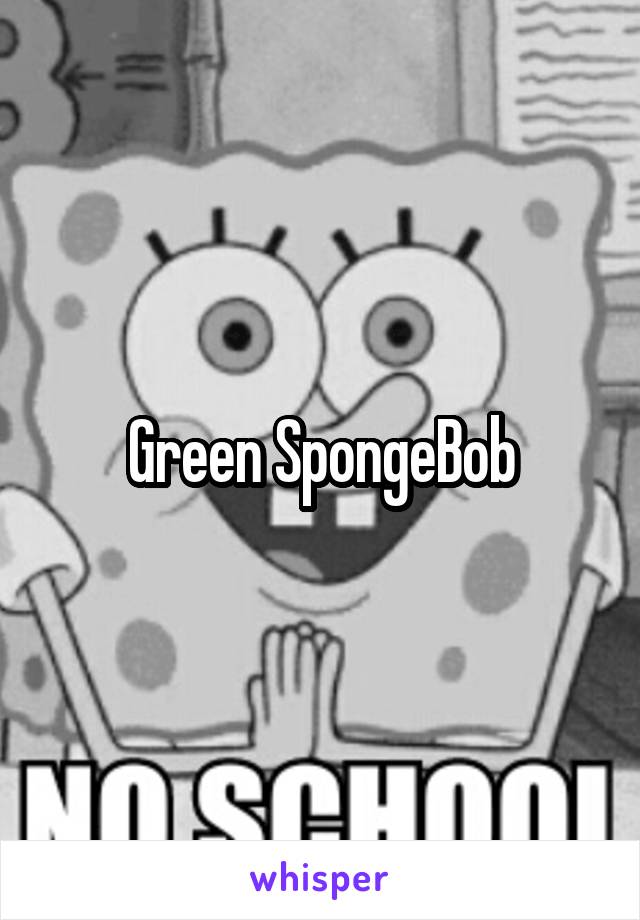 Green SpongeBob