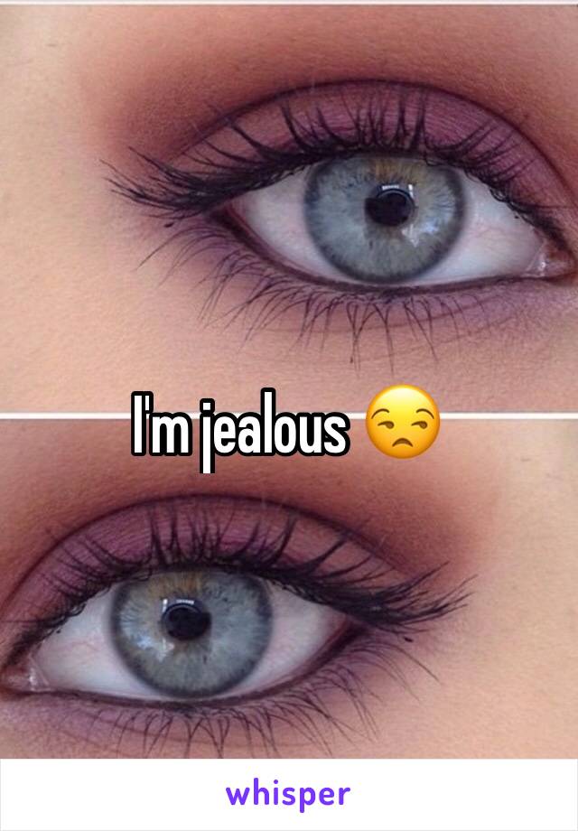 I'm jealous 😒 