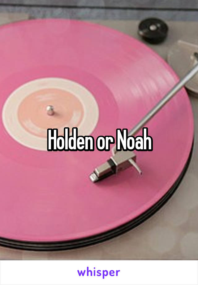 Holden or Noah