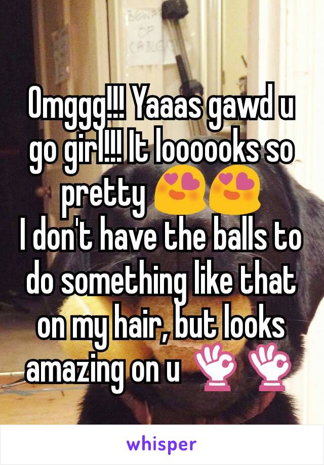 Omggg!!! Yaaas gawd u go girl!!! It loooooks so pretty 😍😍
I don't have the balls to do something like that on my hair, but looks amazing on u 👌👌