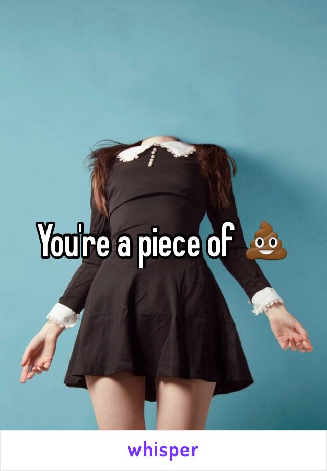 You're a piece of 💩