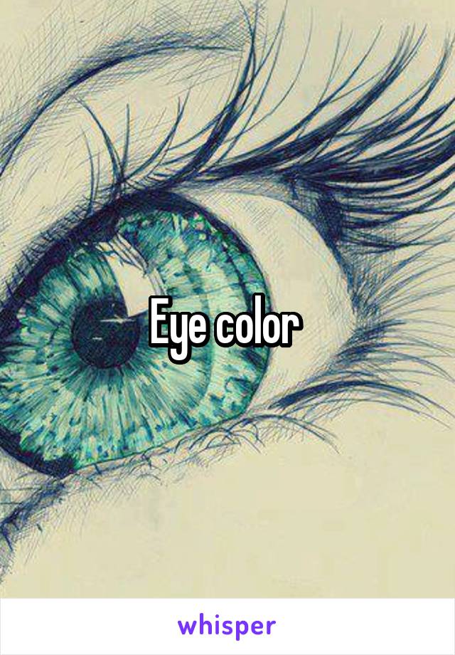 Eye color 