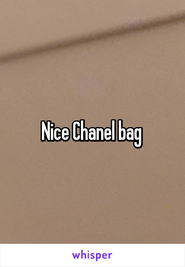 Nice Chanel bag 