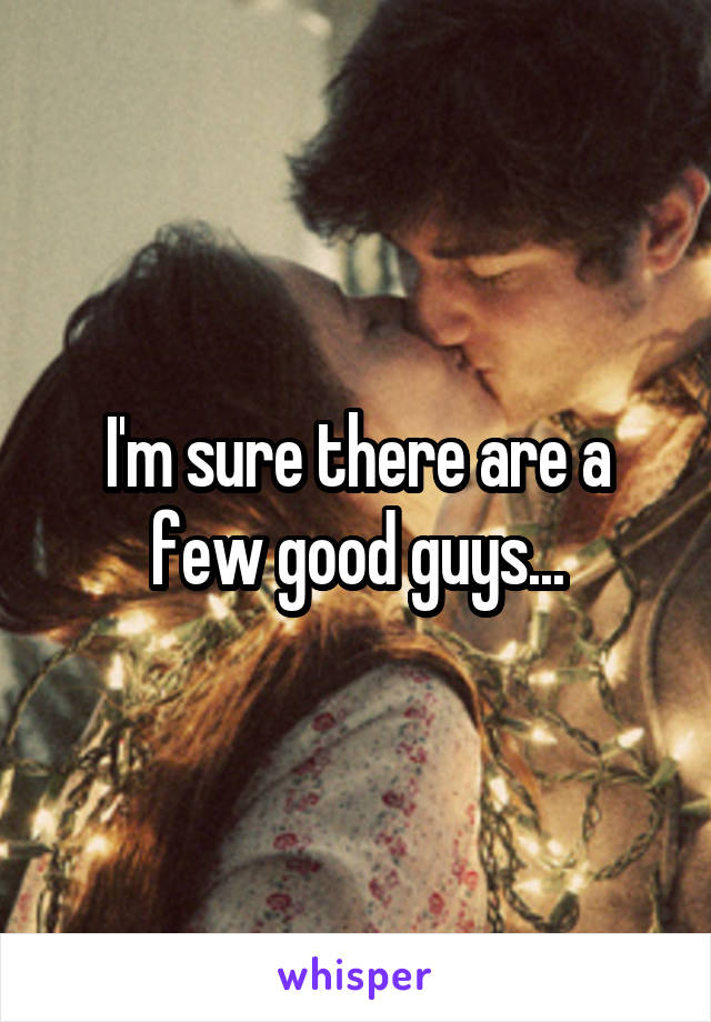 I'm sure there are a few good guys...