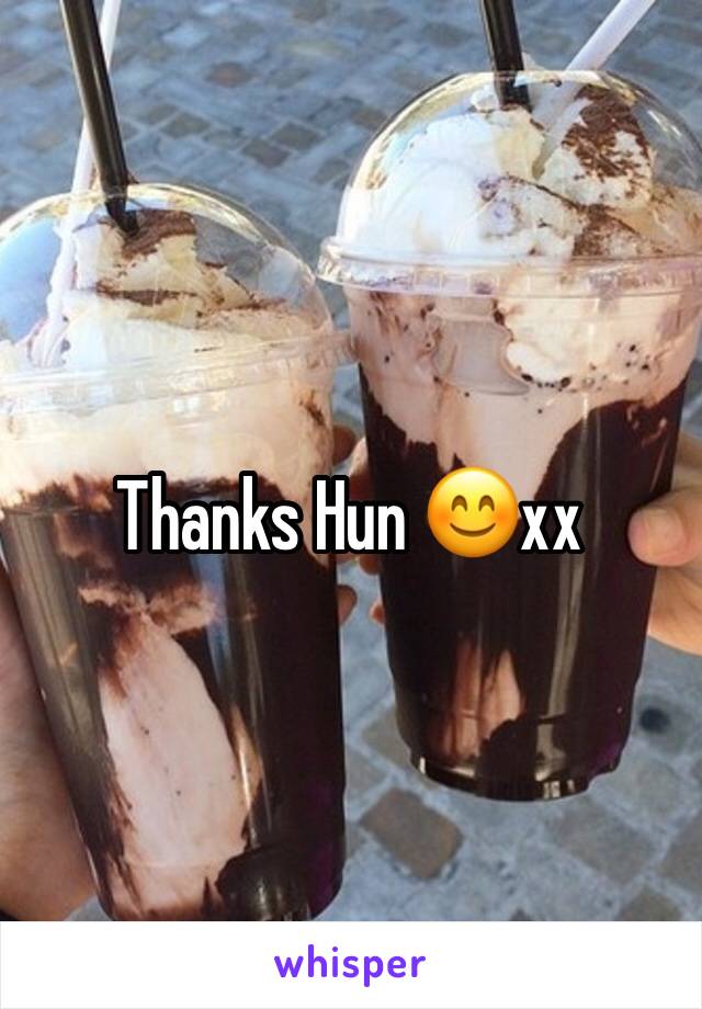 Thanks Hun 😊xx