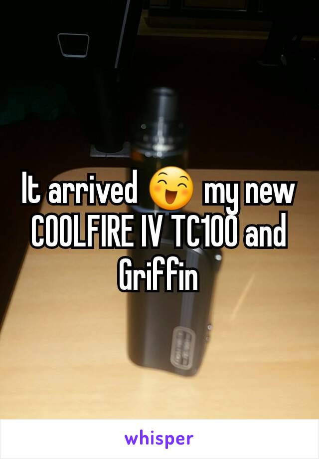 It arrived 😄 my new COOLFIRE IV TC100 and Griffin