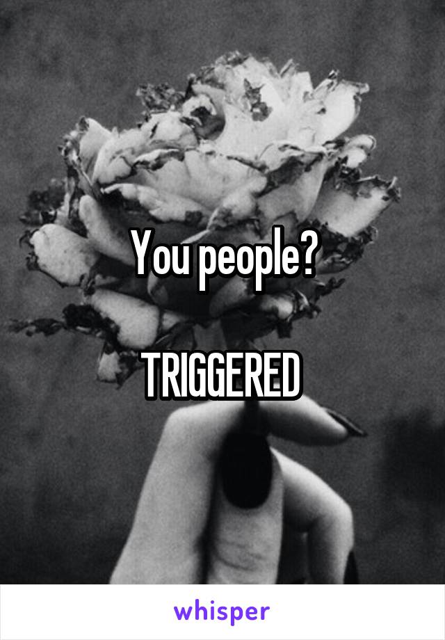 You people?
 
TRIGGERED 