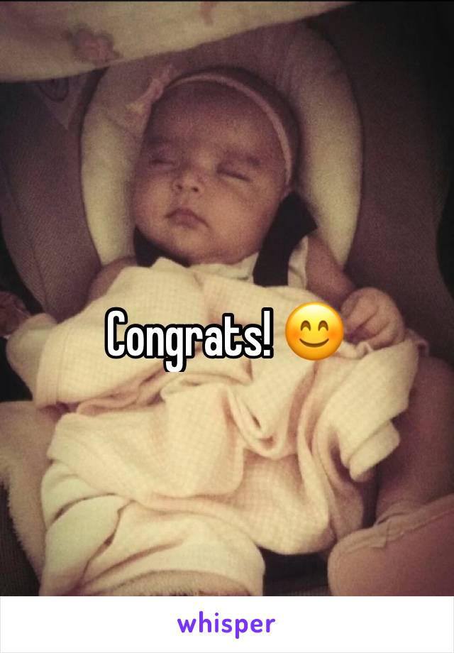 Congrats! 😊