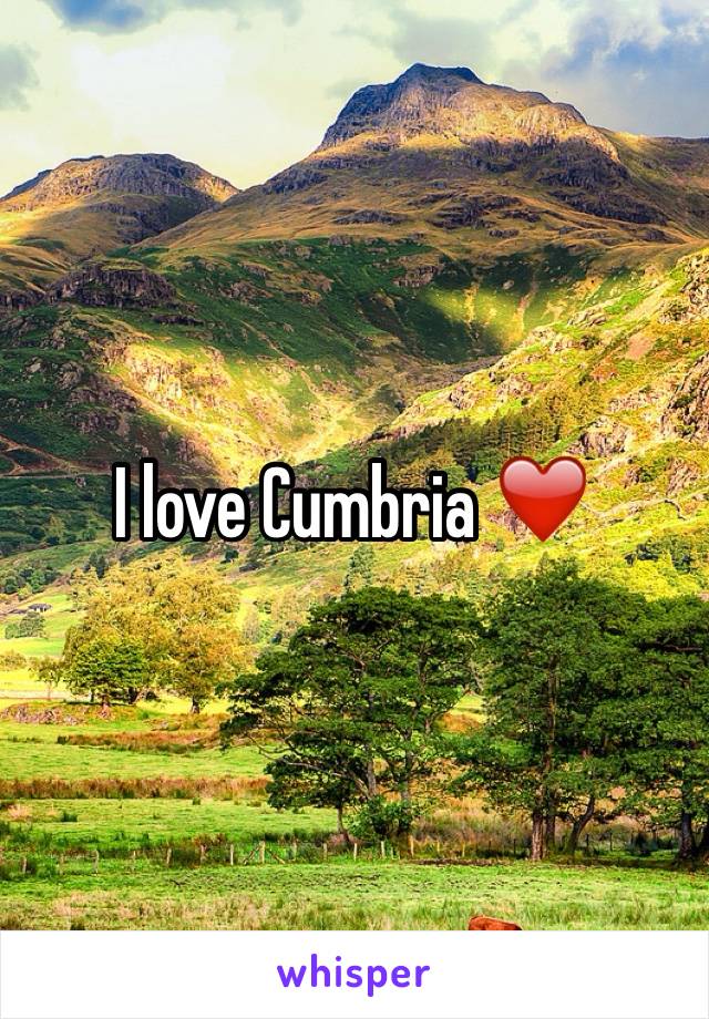 I love Cumbria ❤️