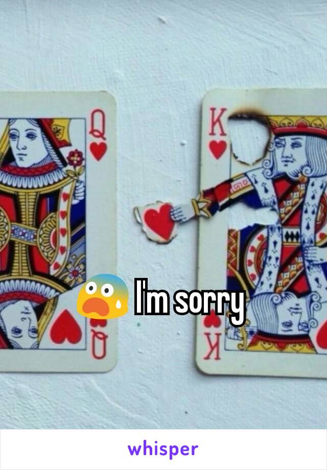 😨 I'm sorry 