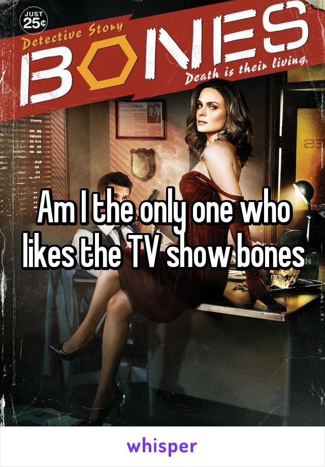Am I the only one who likes the TV show bones