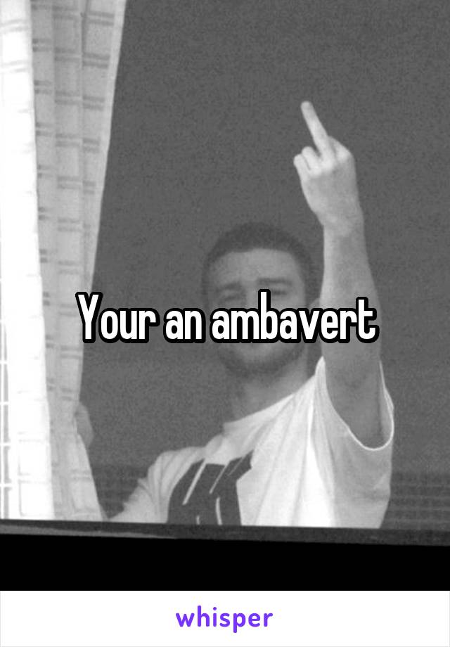 Your an ambavert