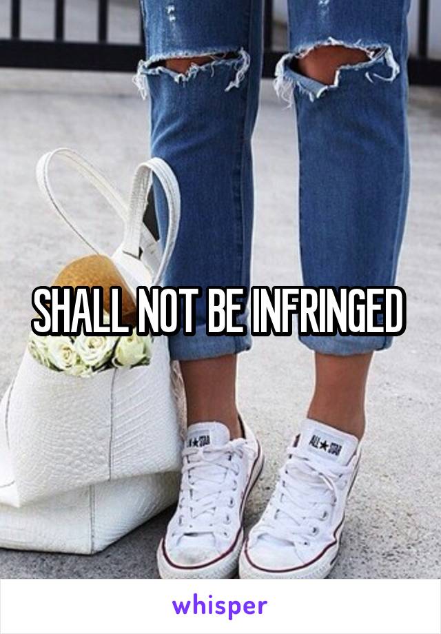 SHALL NOT BE INFRINGED 