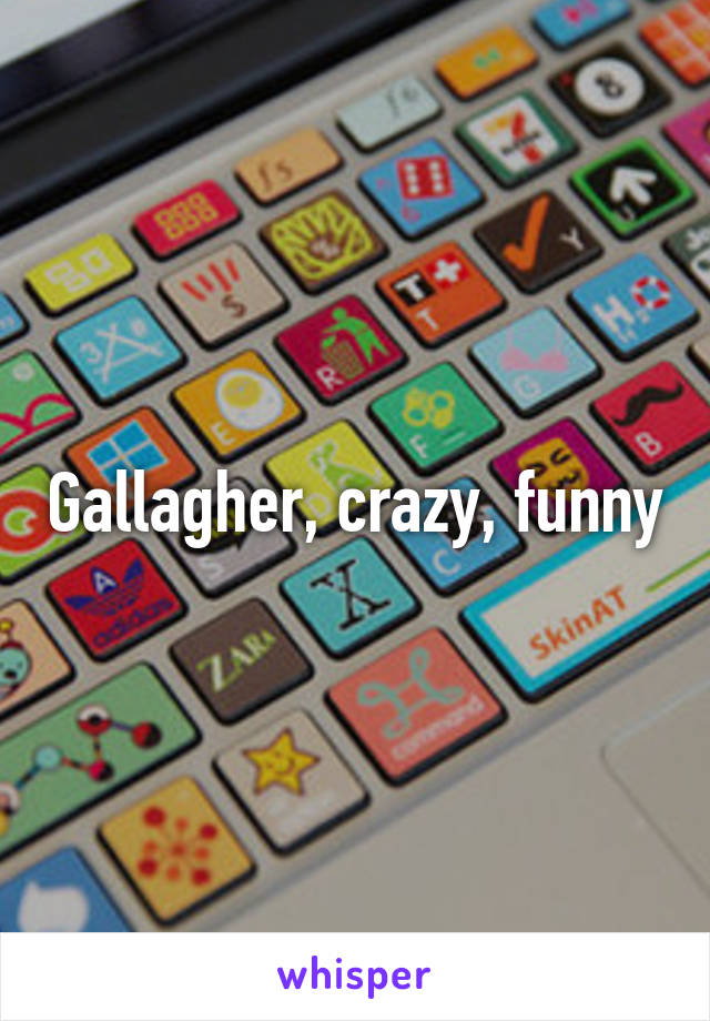 Gallagher, crazy, funny