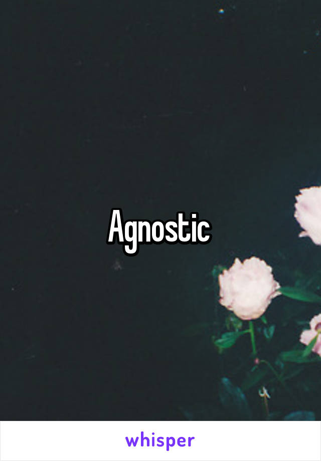 Agnostic 