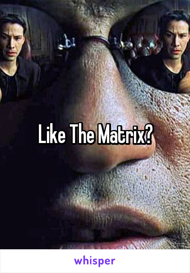 Like The Matrix?