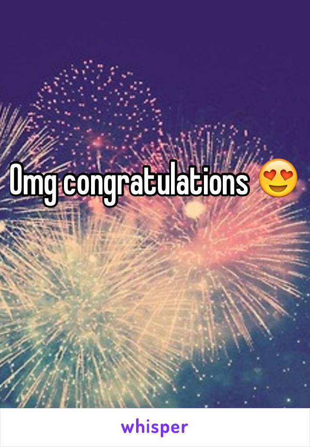 Omg congratulations 😍