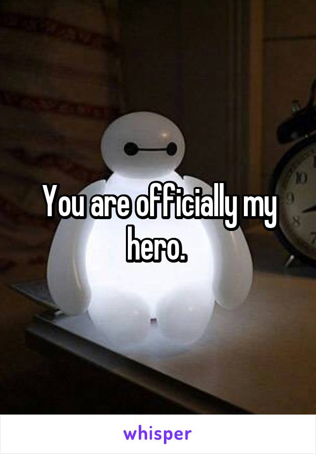You are officially my hero. 