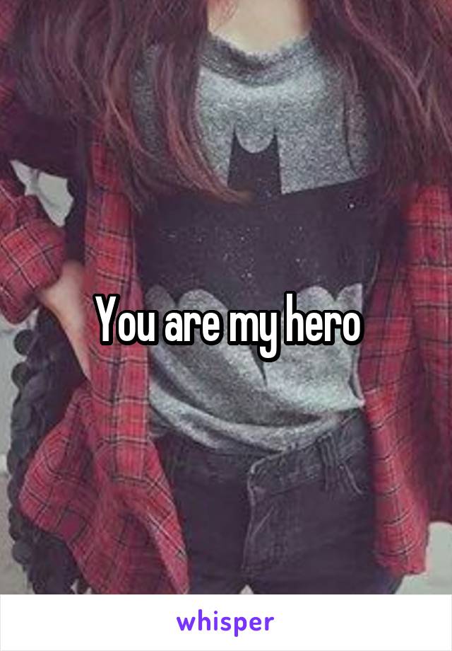 You are my hero