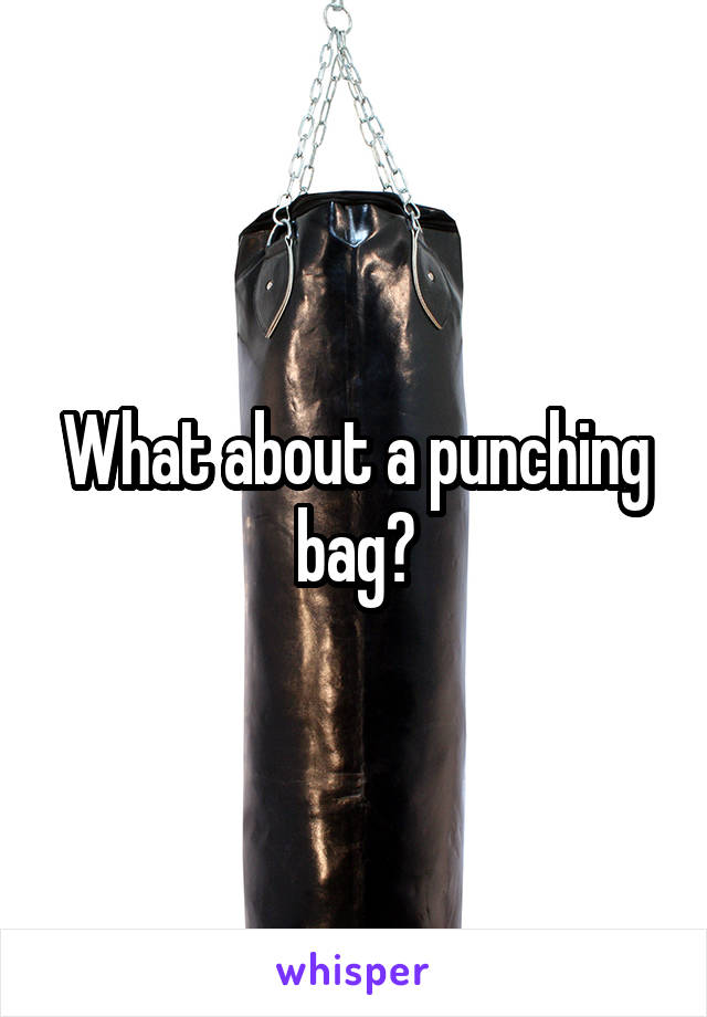What about a punching bag?