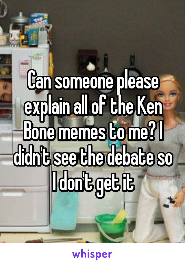 Can someone please explain all of the Ken Bone memes to me? I didn't see the debate so I don't get it