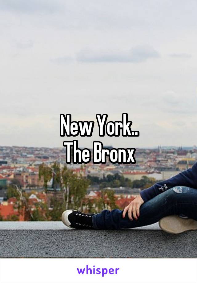 New York..
The Bronx
