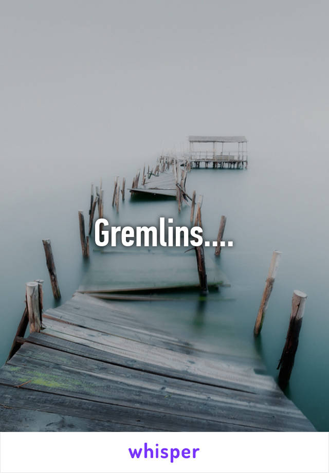 Gremlins....