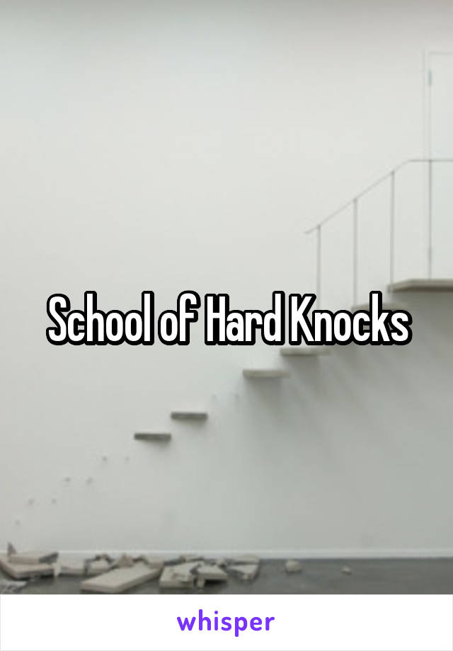 School of Hard Knocks