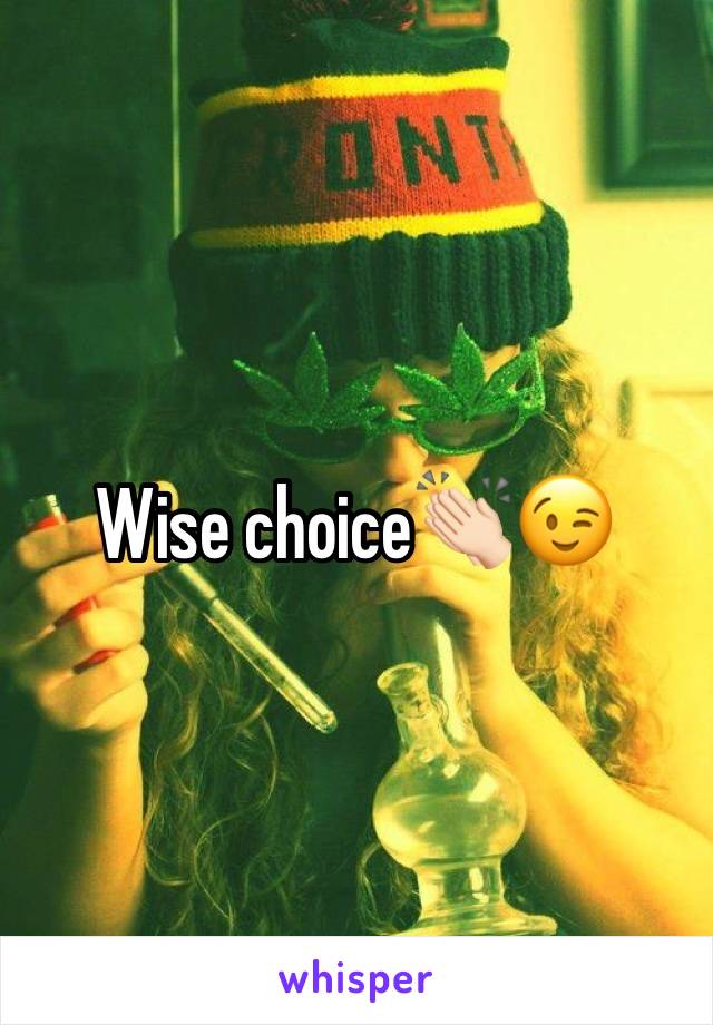 Wise choice👏🏻😉