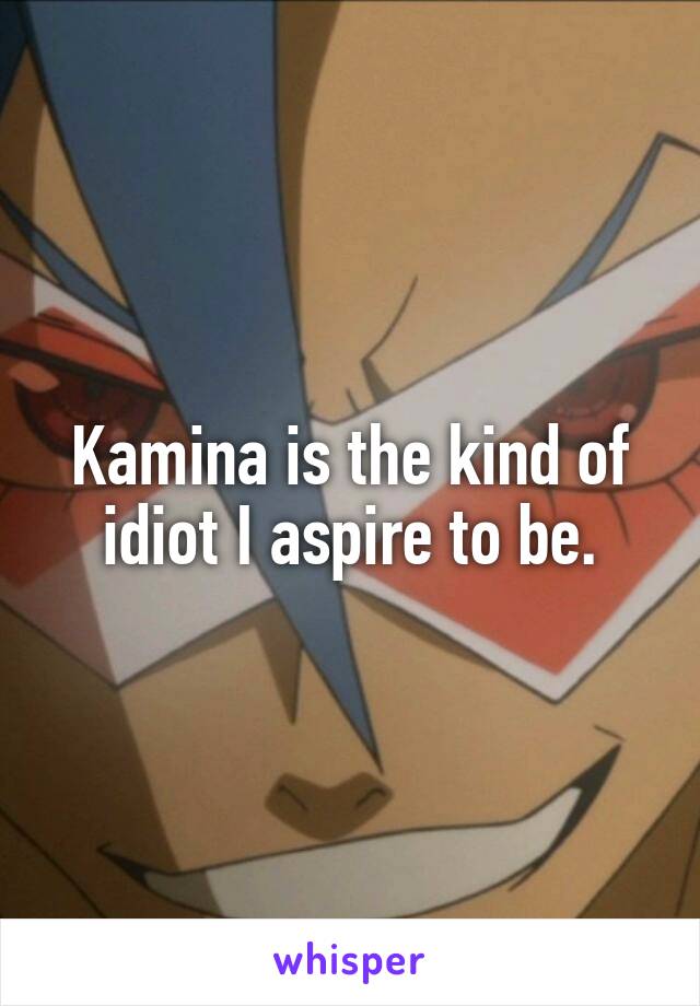 Kamina is the kind of idiot I aspire to be.