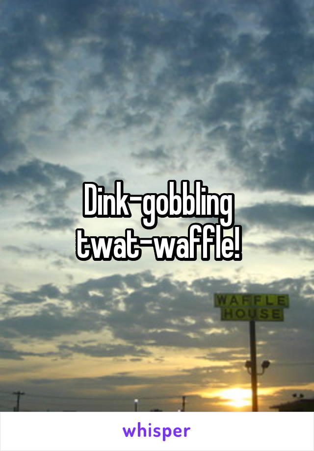 Dink-gobbling twat-waffle!