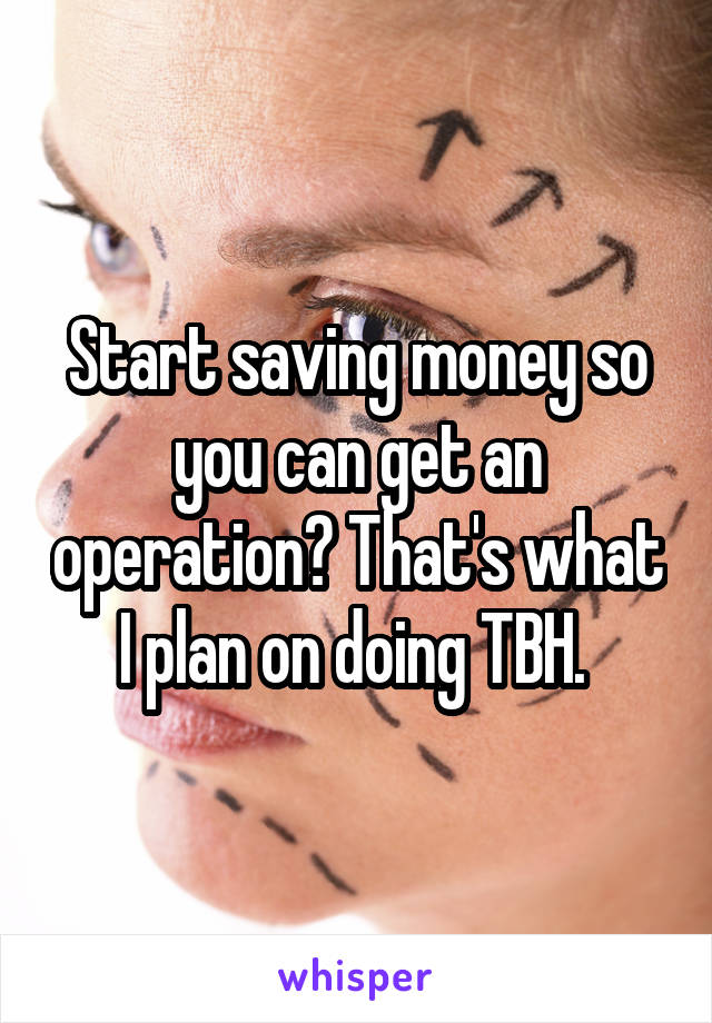 Start saving money so you can get an operation? That's what I plan on doing TBH. 