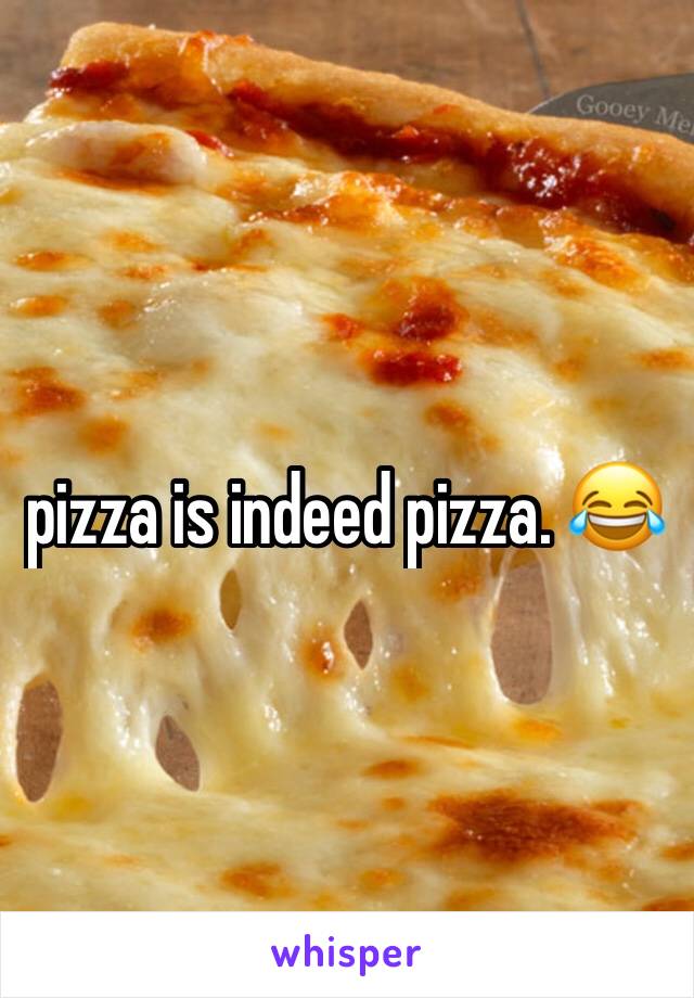 pizza is indeed pizza. 😂