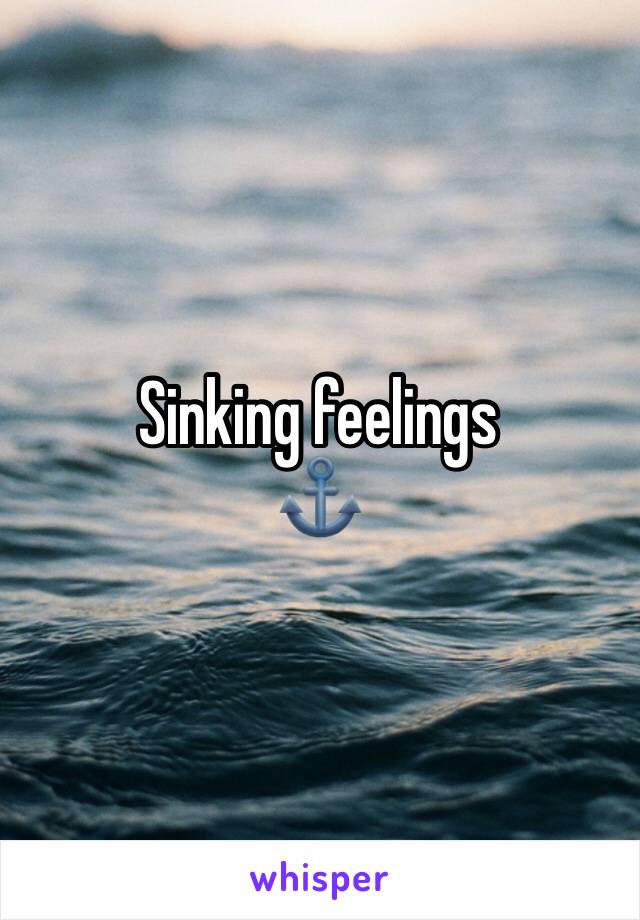 Sinking feelings
⚓️