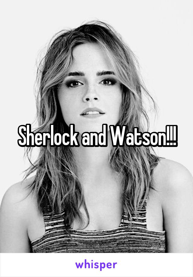 Sherlock and Watson!!!