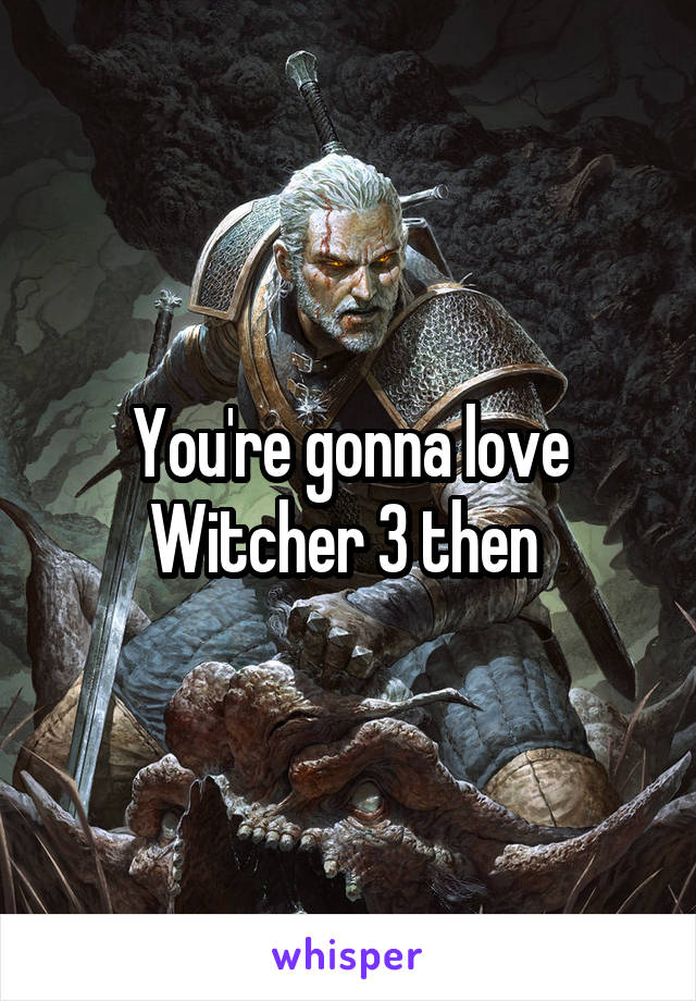 You're gonna love Witcher 3 then 