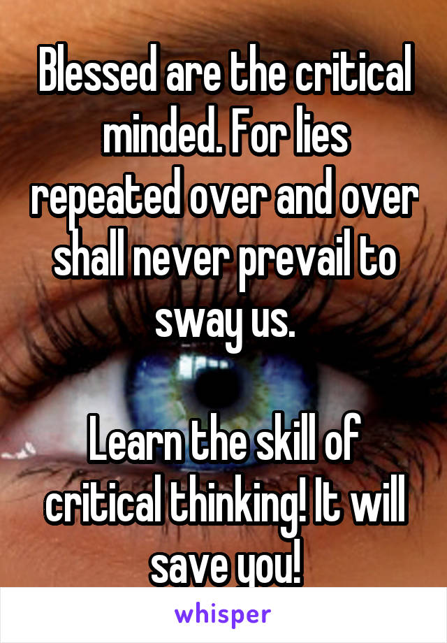 Critical minded