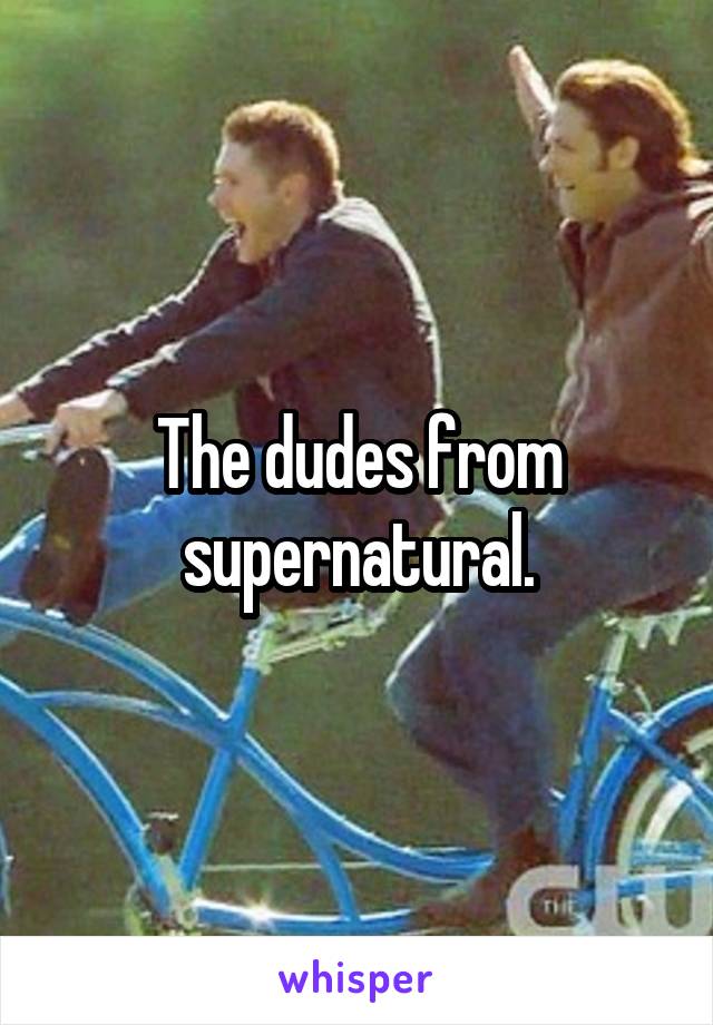 The dudes from supernatural.