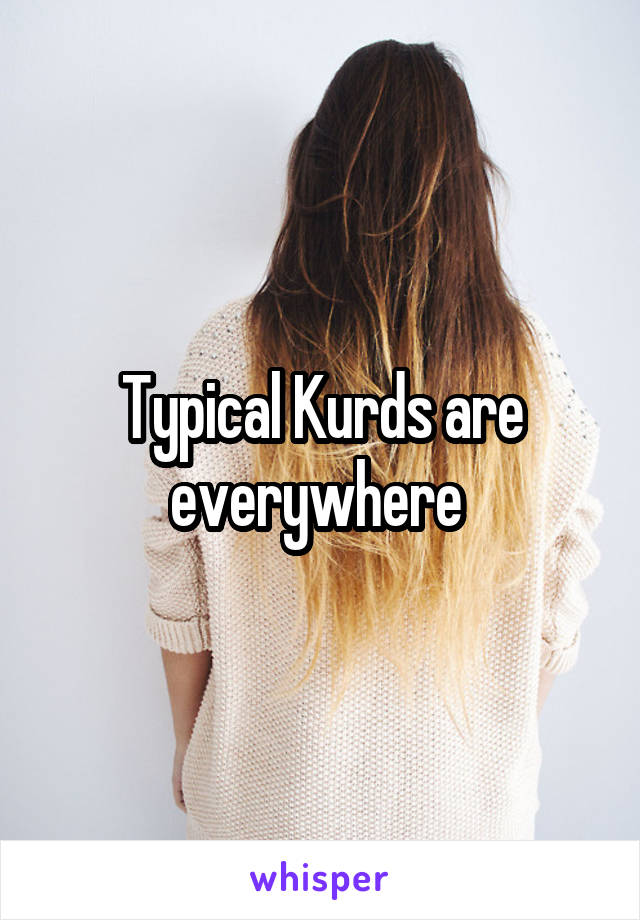 Typical Kurds are everywhere 