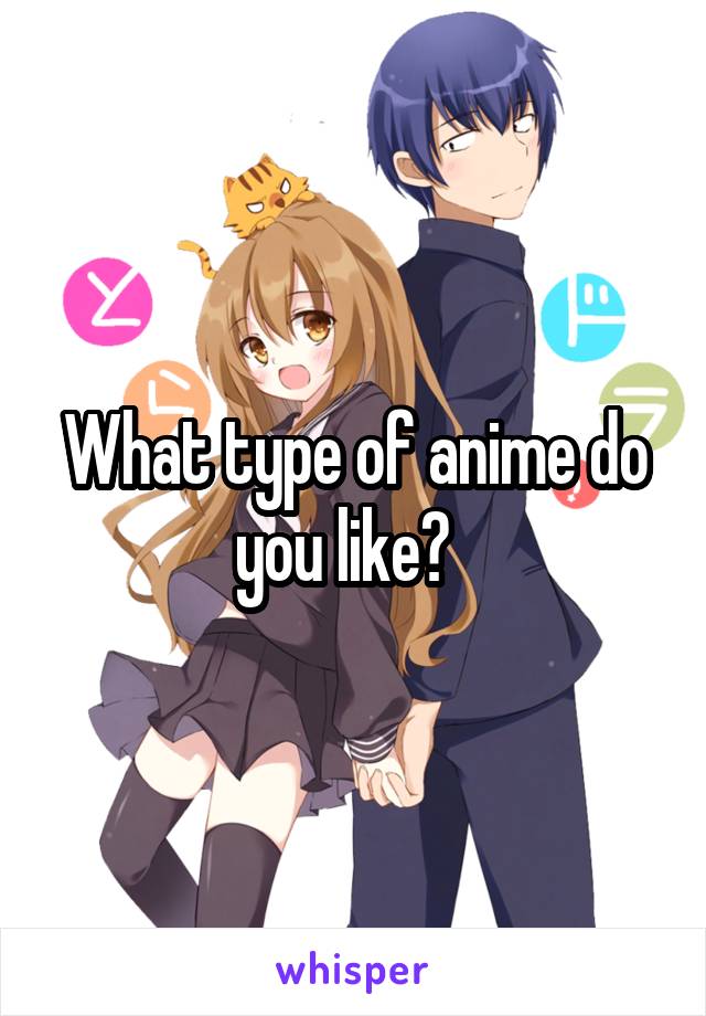 What type of anime do you like?  