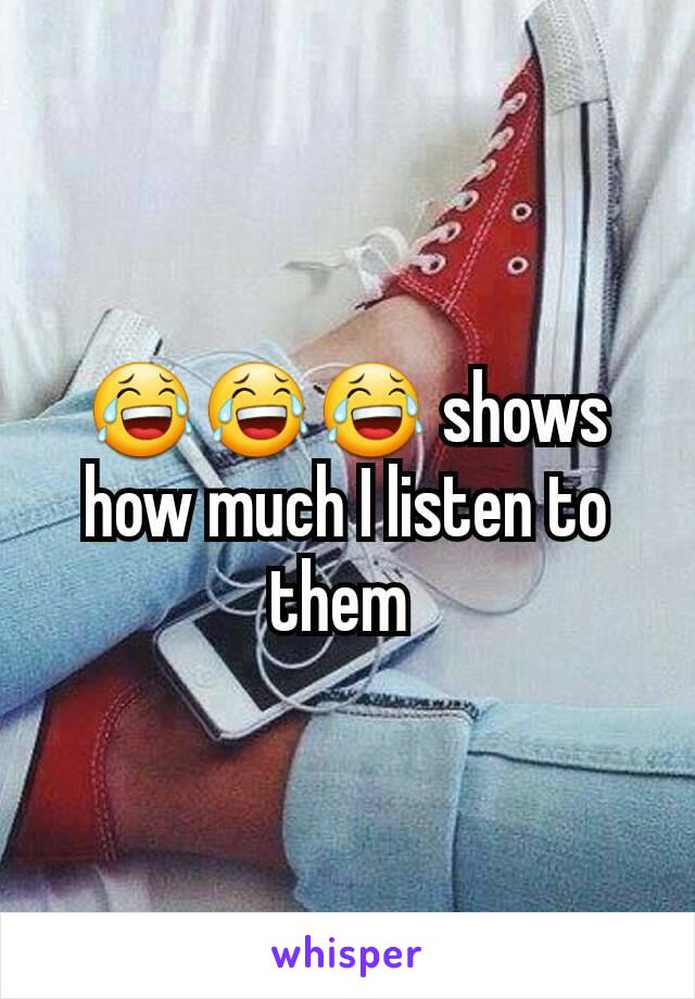 😂😂😂 shows how much I listen to them 