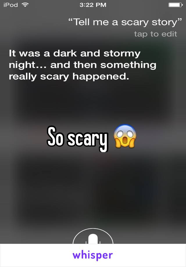 So scary 😱