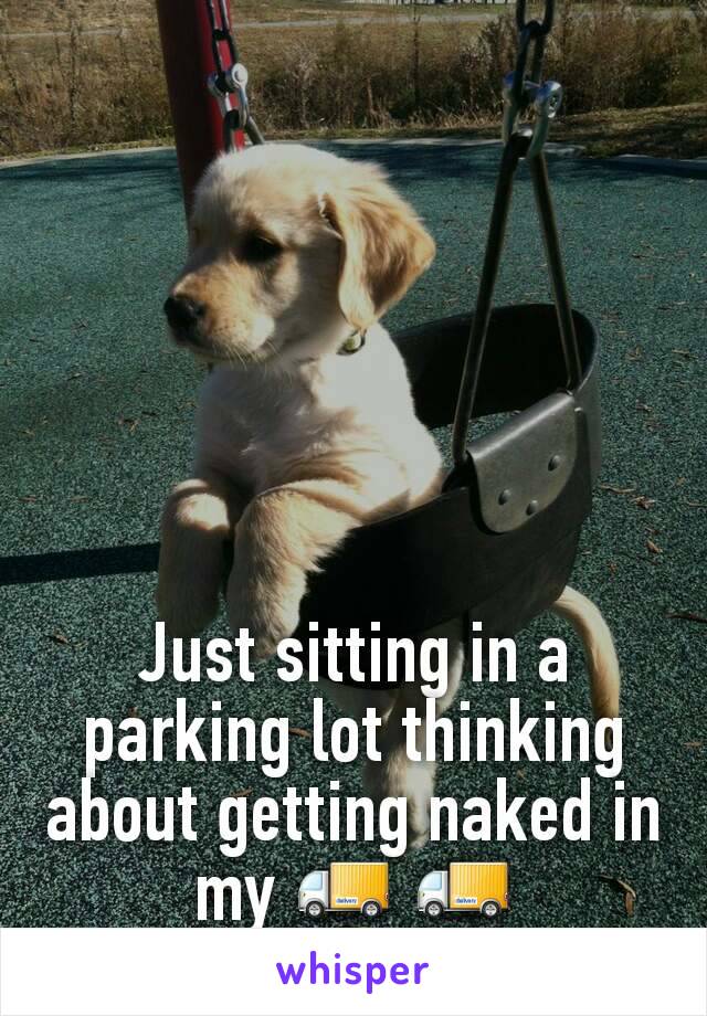 Just sitting in a parking lot thinking about getting naked in my 🚚 🚚