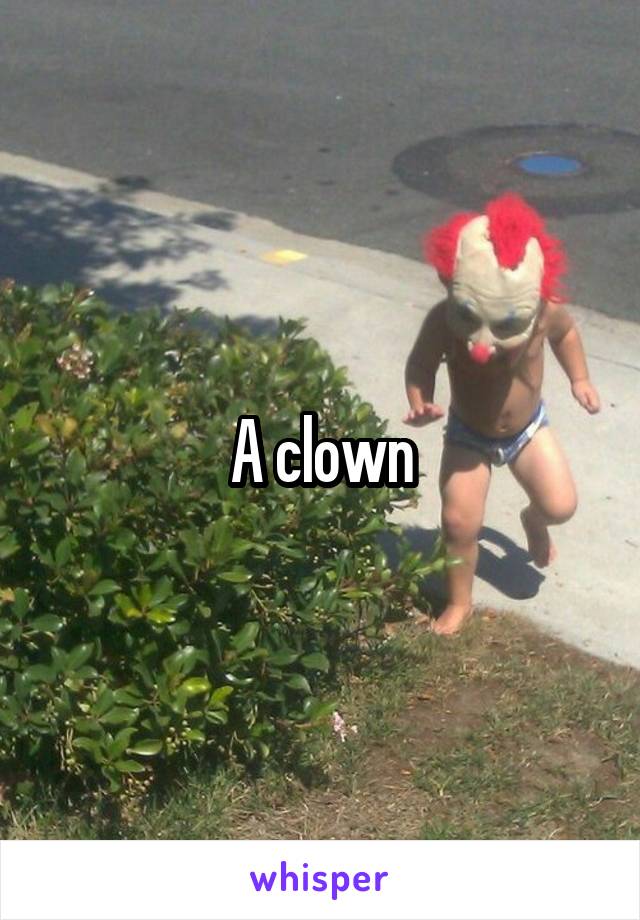 A clown