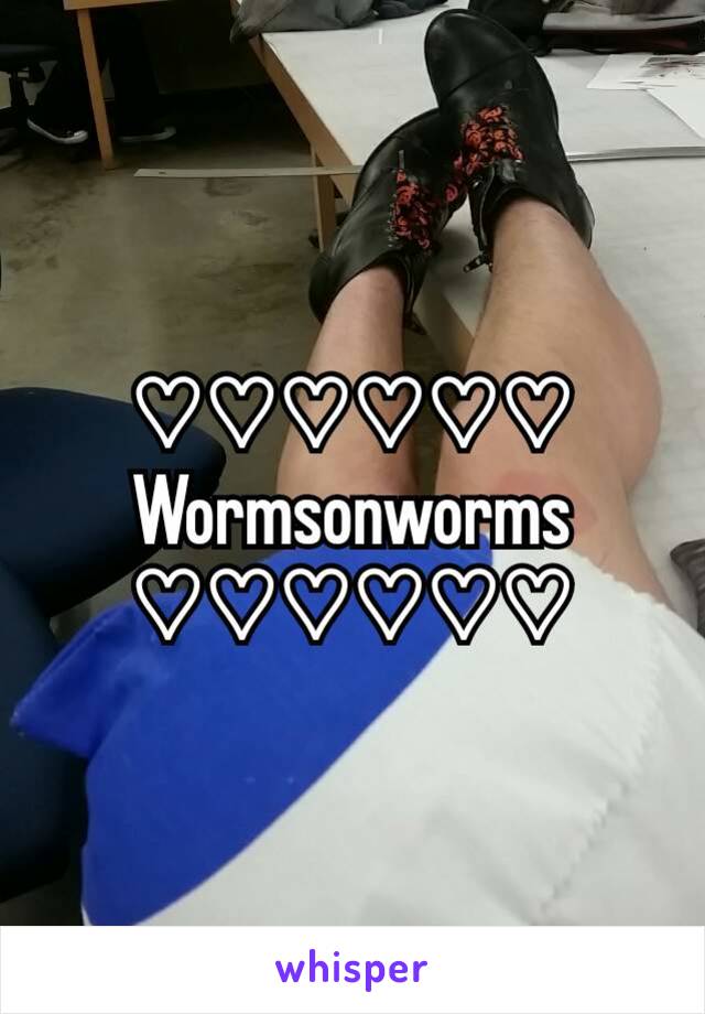 ♡♡♡♡♡♡
Wormsonworms
♡♡♡♡♡♡