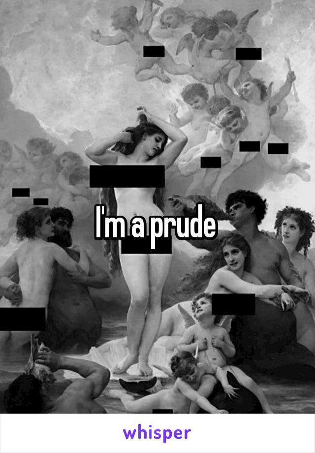 I'm a prude 