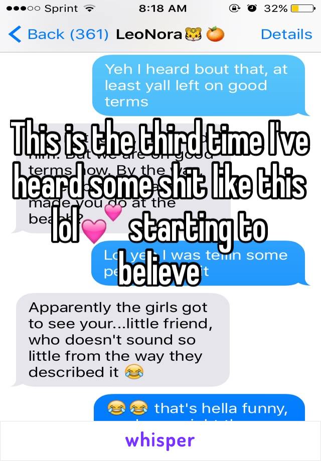 This is the third time I've heard some shit like this lol💕 starting to believe 