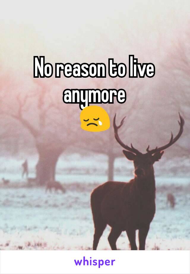 No reason to live anymore
😢